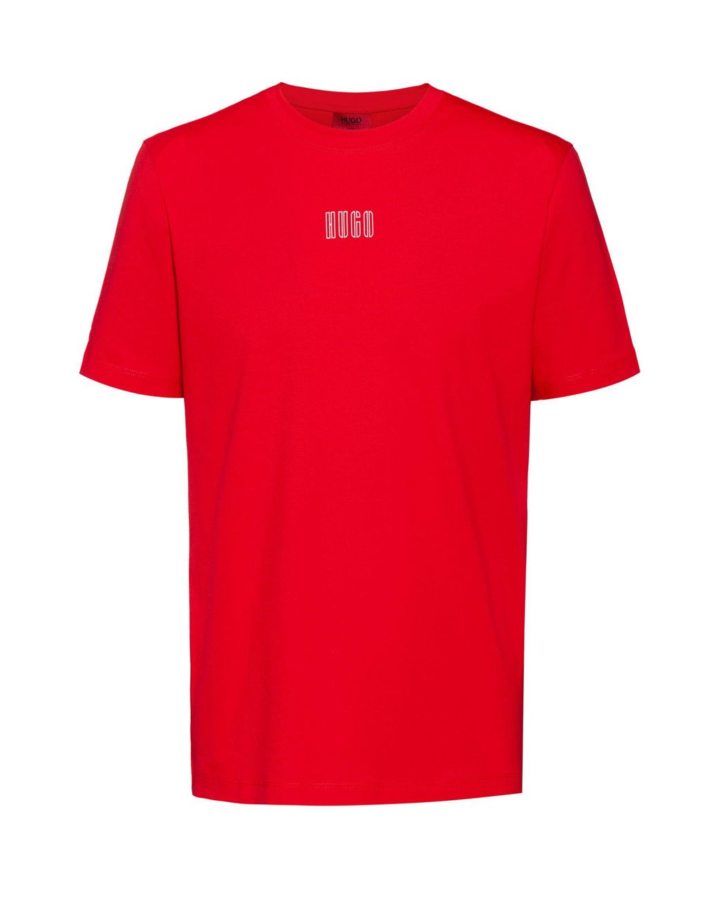 BOSS by Hugo Boss Unisex Cotton T Shirt With New Season Logo Print in ...