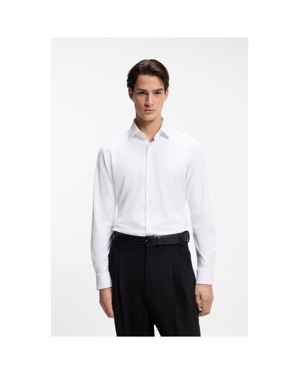 HUGO White Slim-Fit Shirt for men