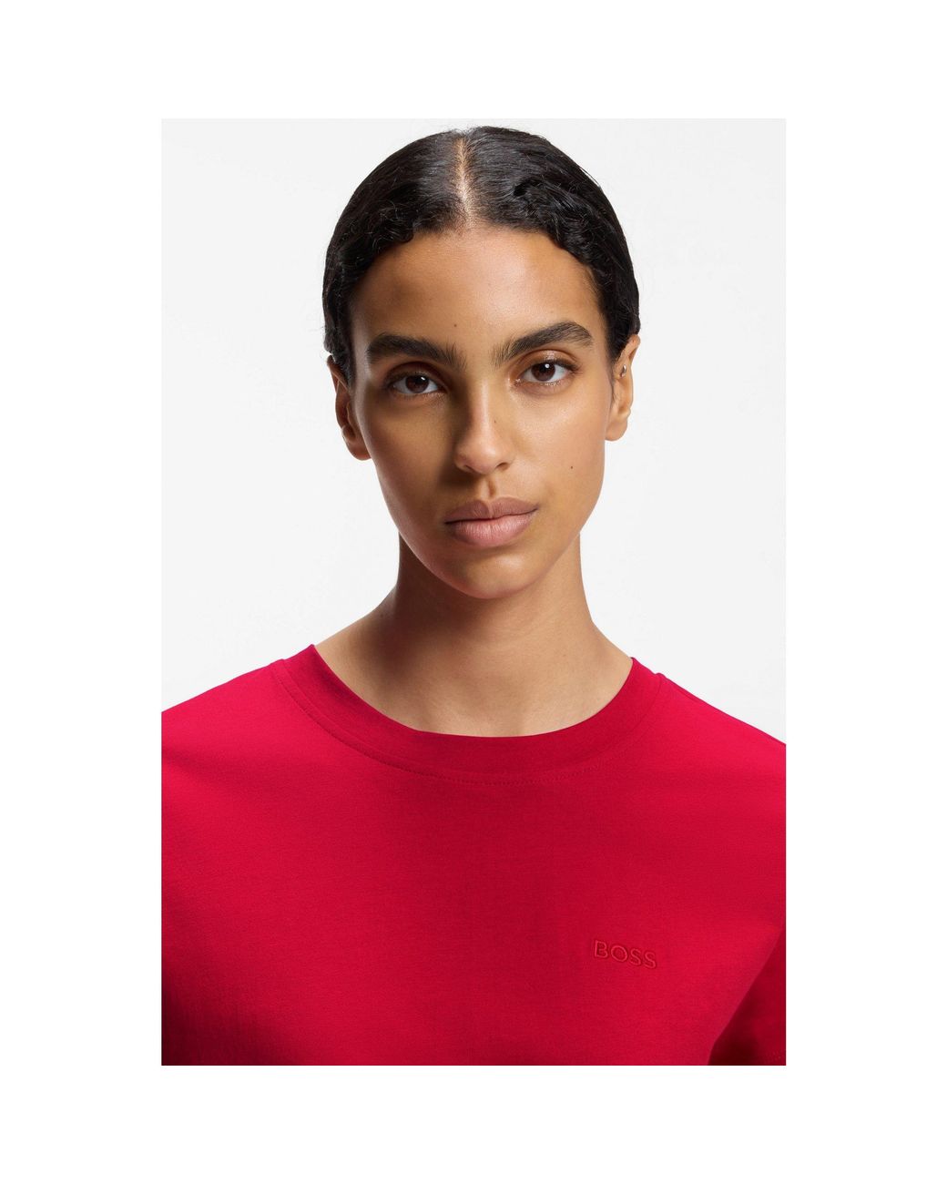 Boss Red Cotton T-Shirt