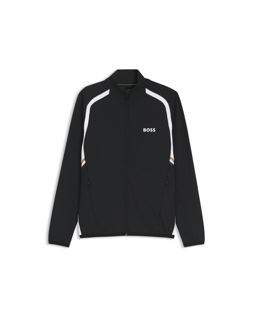 Boss Black Active Zip-Up Sweatshirt With Temperature-Regulating Performance for men