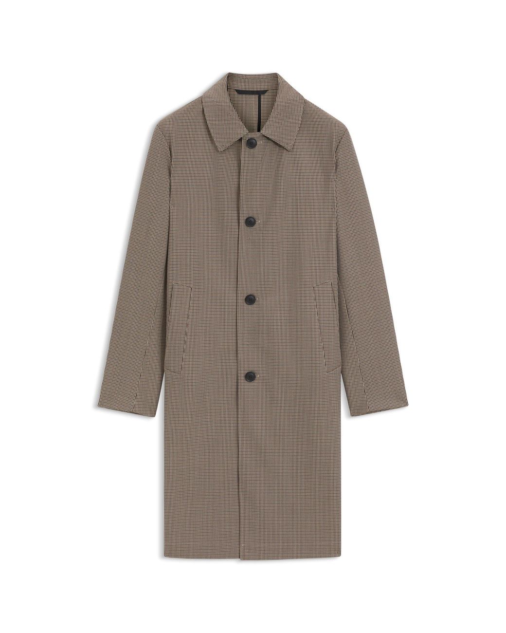 Boss Multicolor Relaxed-Fit Water-Repellent Coat for men