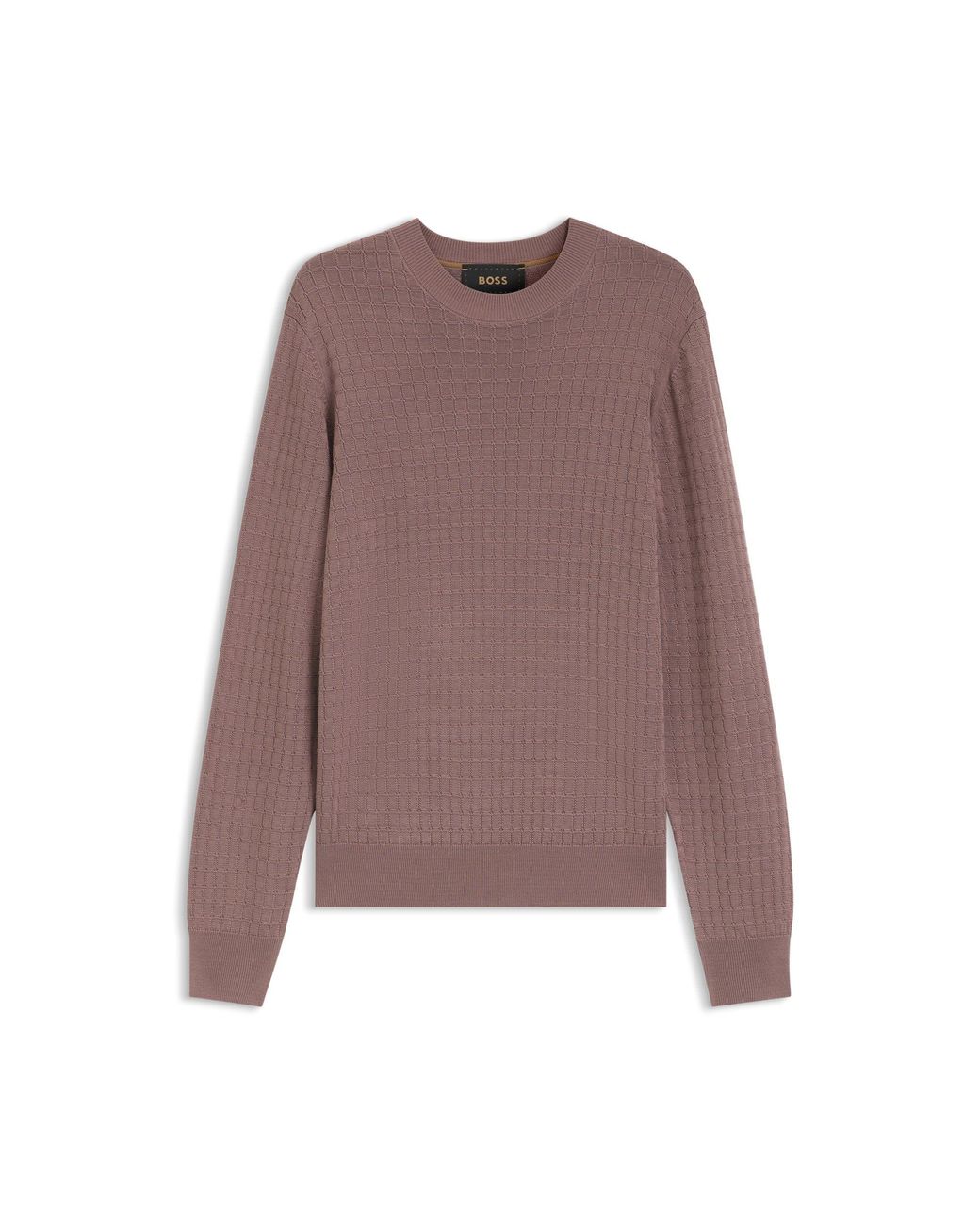 Boss Purple Knitted Sweater for men