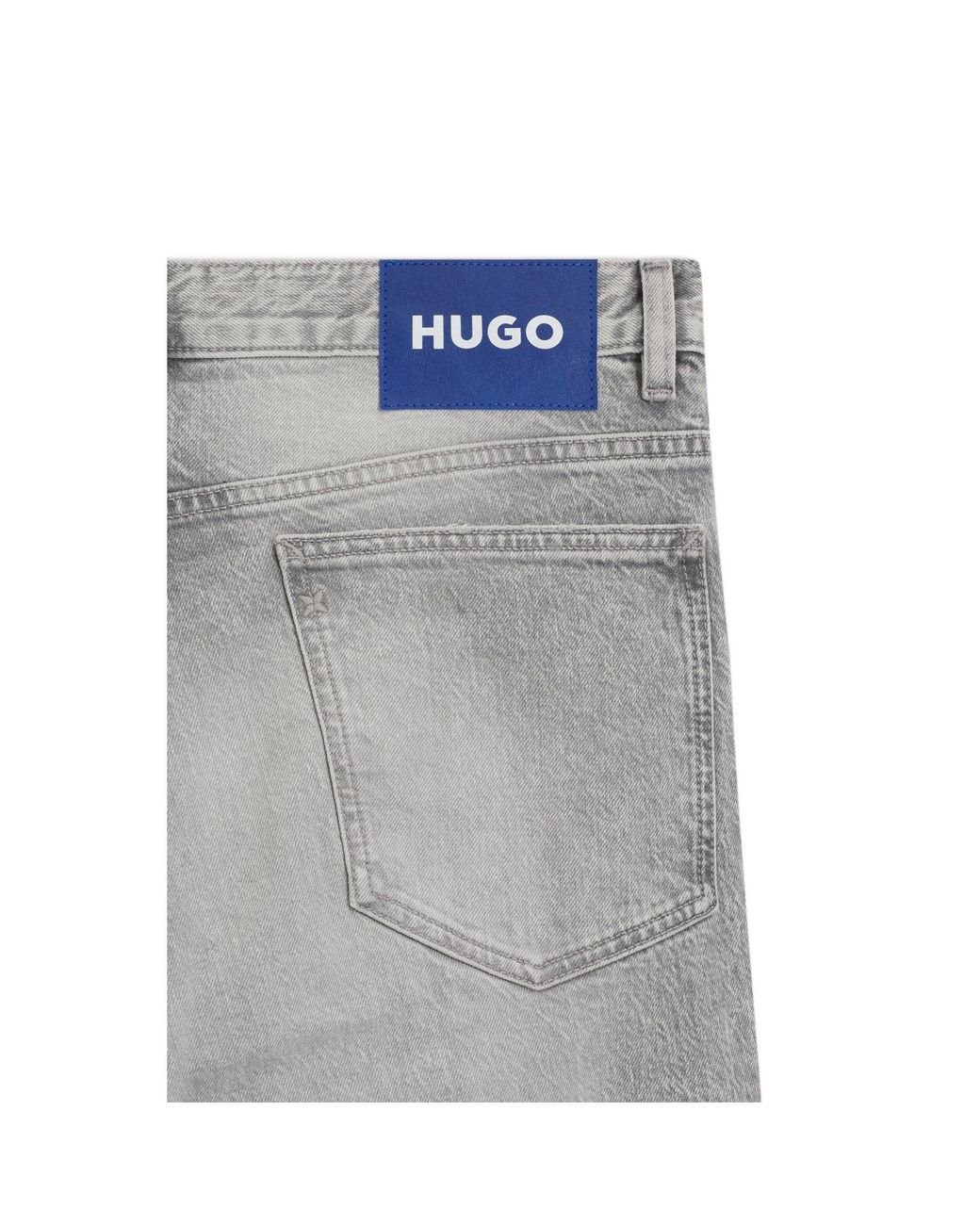 HUGO Gray Slim-Fit Jeans for men