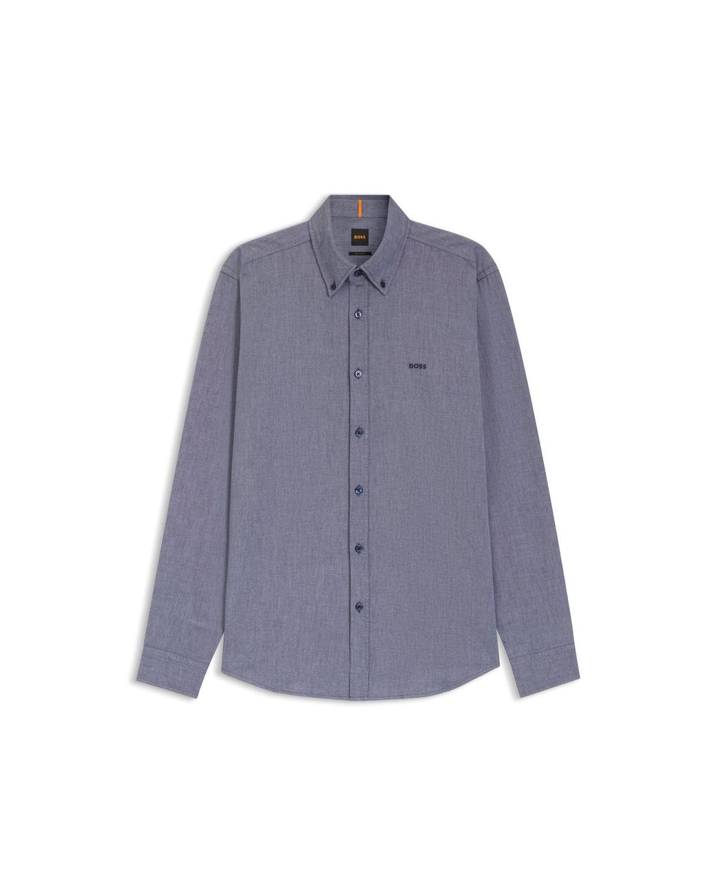 Boss Blue Regular-Fit Oxford Shirt for men