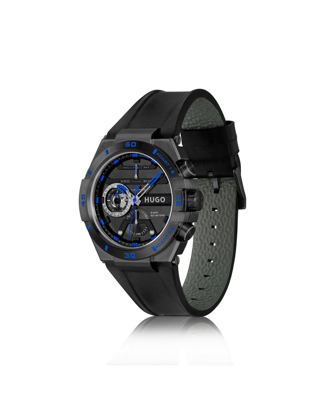 HUGO Blue Plated Watch for men