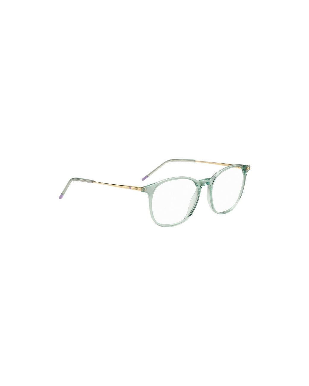 HUGO Metallic Aqua-Acetate Optical Frames With-Tone Temples