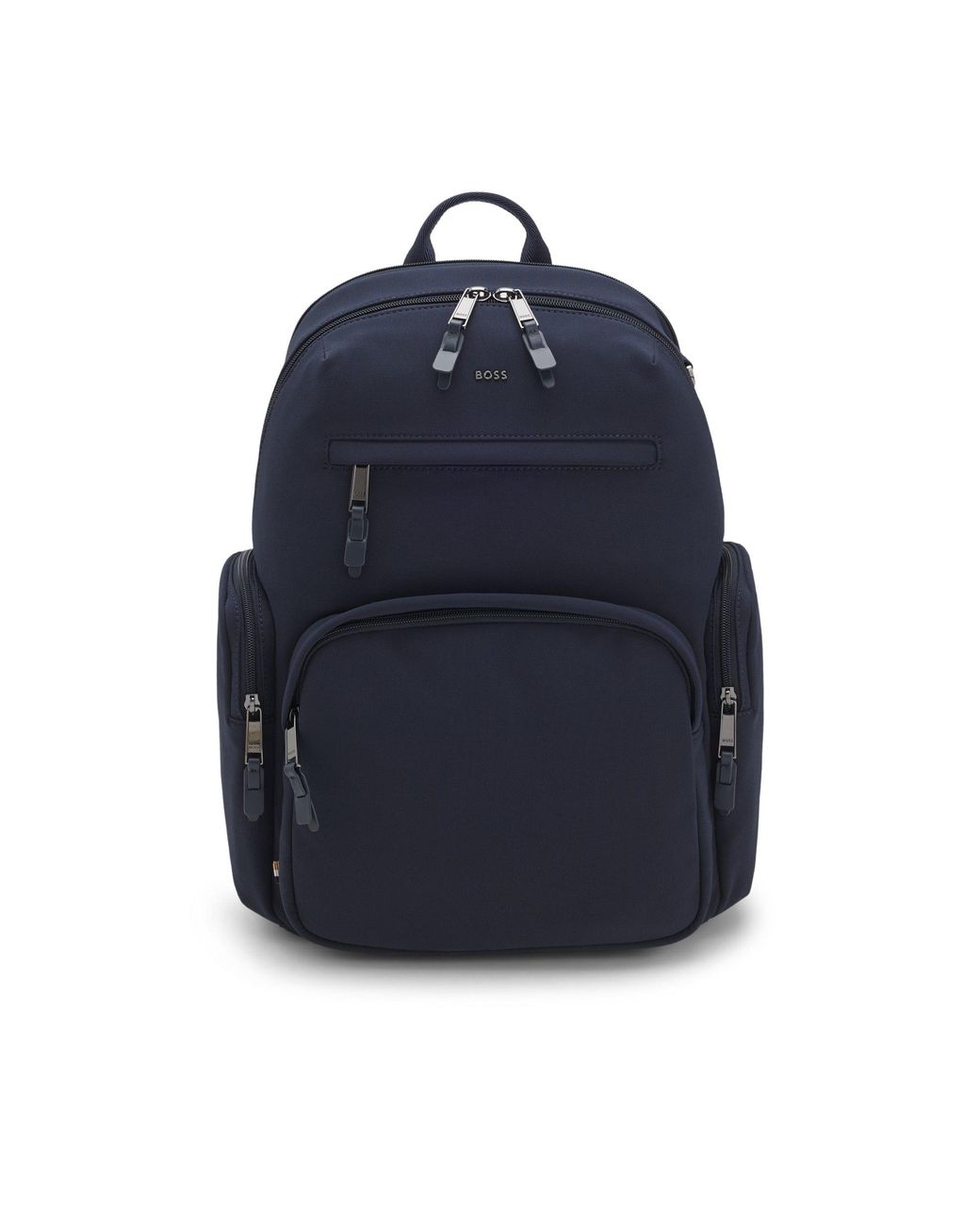 Boss Blue Backpack With Multiple Pockets for men