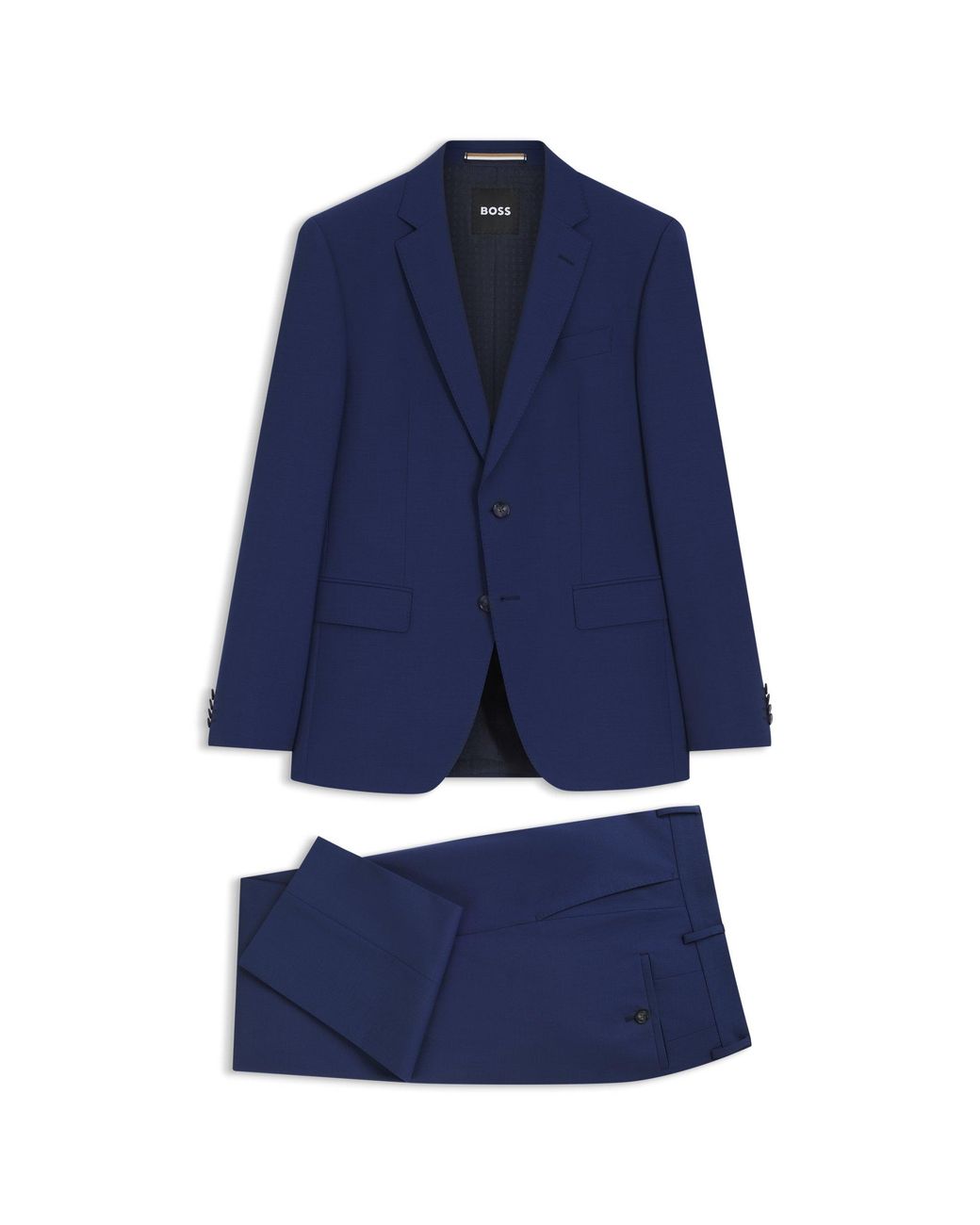 Boss Blue Two-Piece Slim-Fit Suit for men