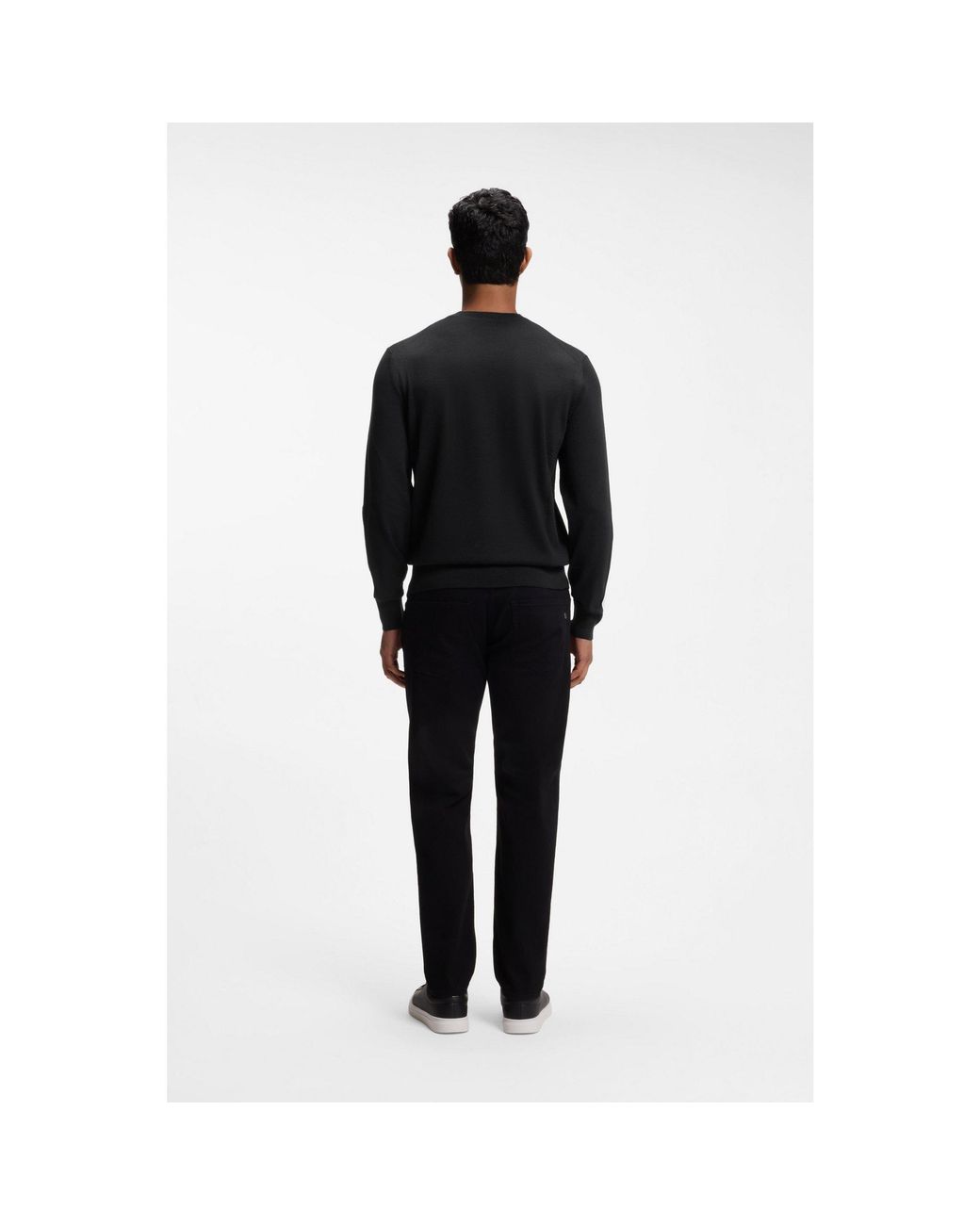 Boss Black Merino-Wool Sweater for men