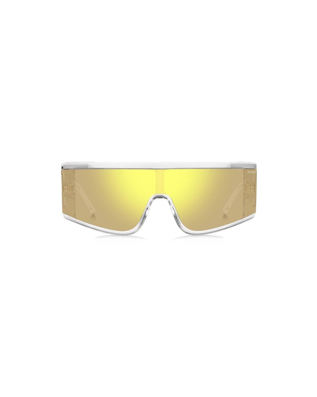 HUGO Multicolor Clear-acetate Sunglasses With Yellow Mask Men's Eyewear for men