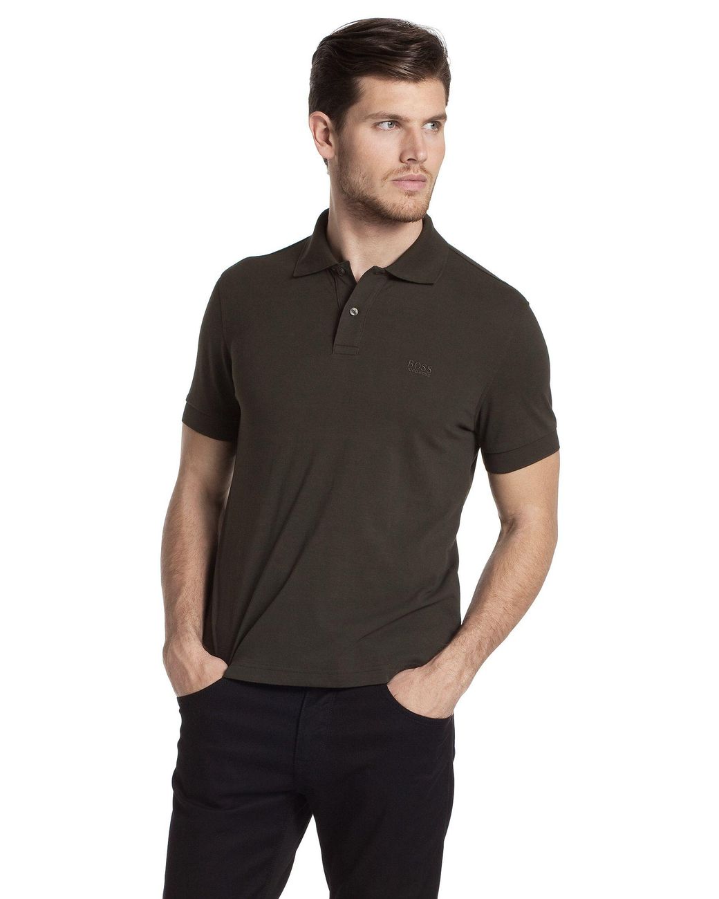 BOSS by HUGO BOSS Polo Shirt 'firenze/logo Modern Essential' in Black for  Men | Lyst Canada