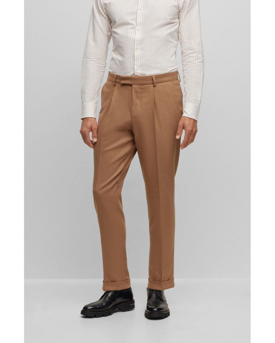 Blue Suit Suit Hugo Boss Online Sale BOSS Slim-fit Suit In A Wool - Main Image