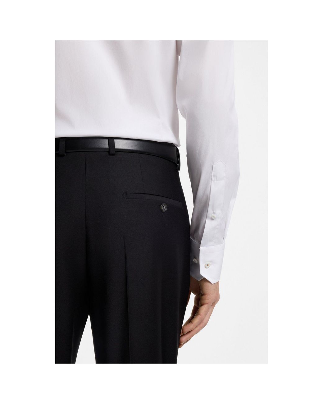 Boss White Slim-Fit Shirt for men
