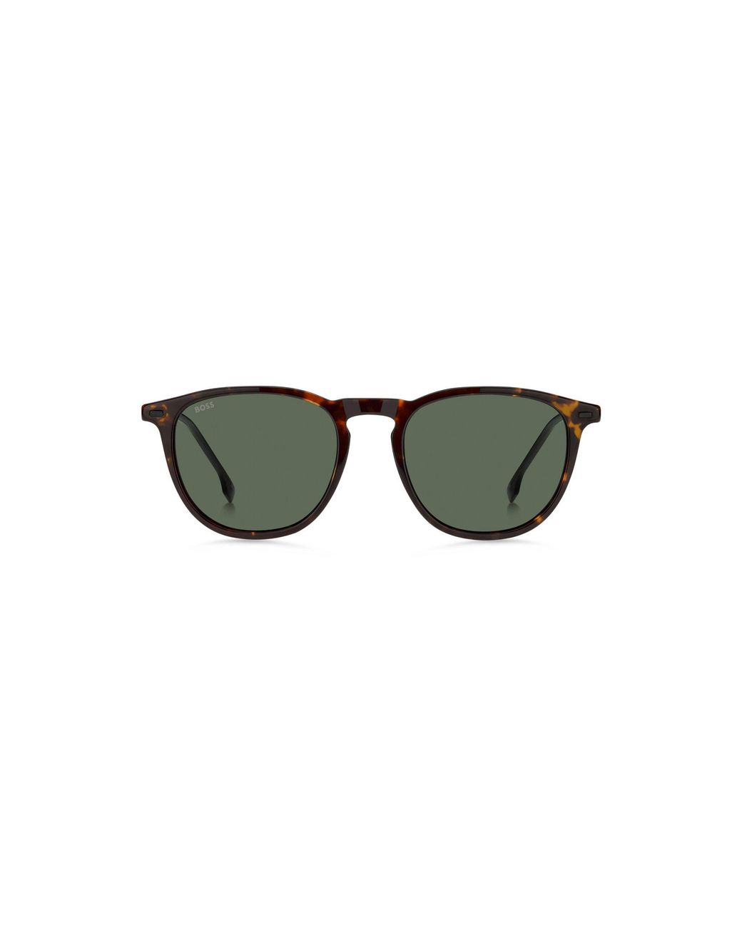 Boss Black Havana-Acetate Sunglasses With Steel Temples for men