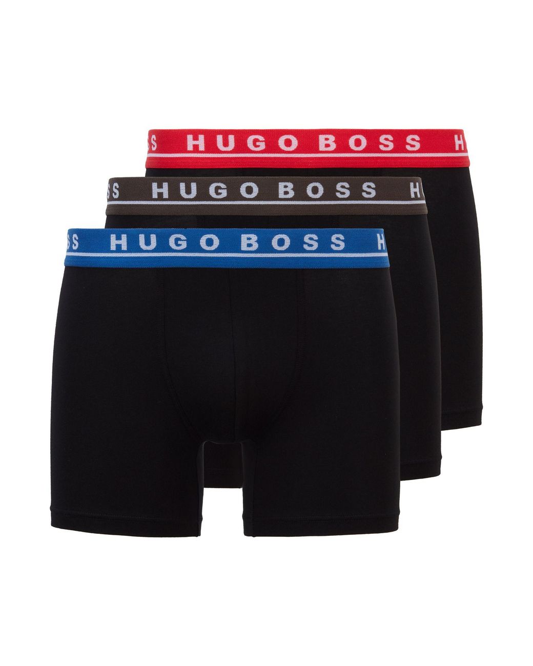 BOSS by Hugo Boss Three Pack Of Stretch Cotton Boxer Briefs for Men - Lyst