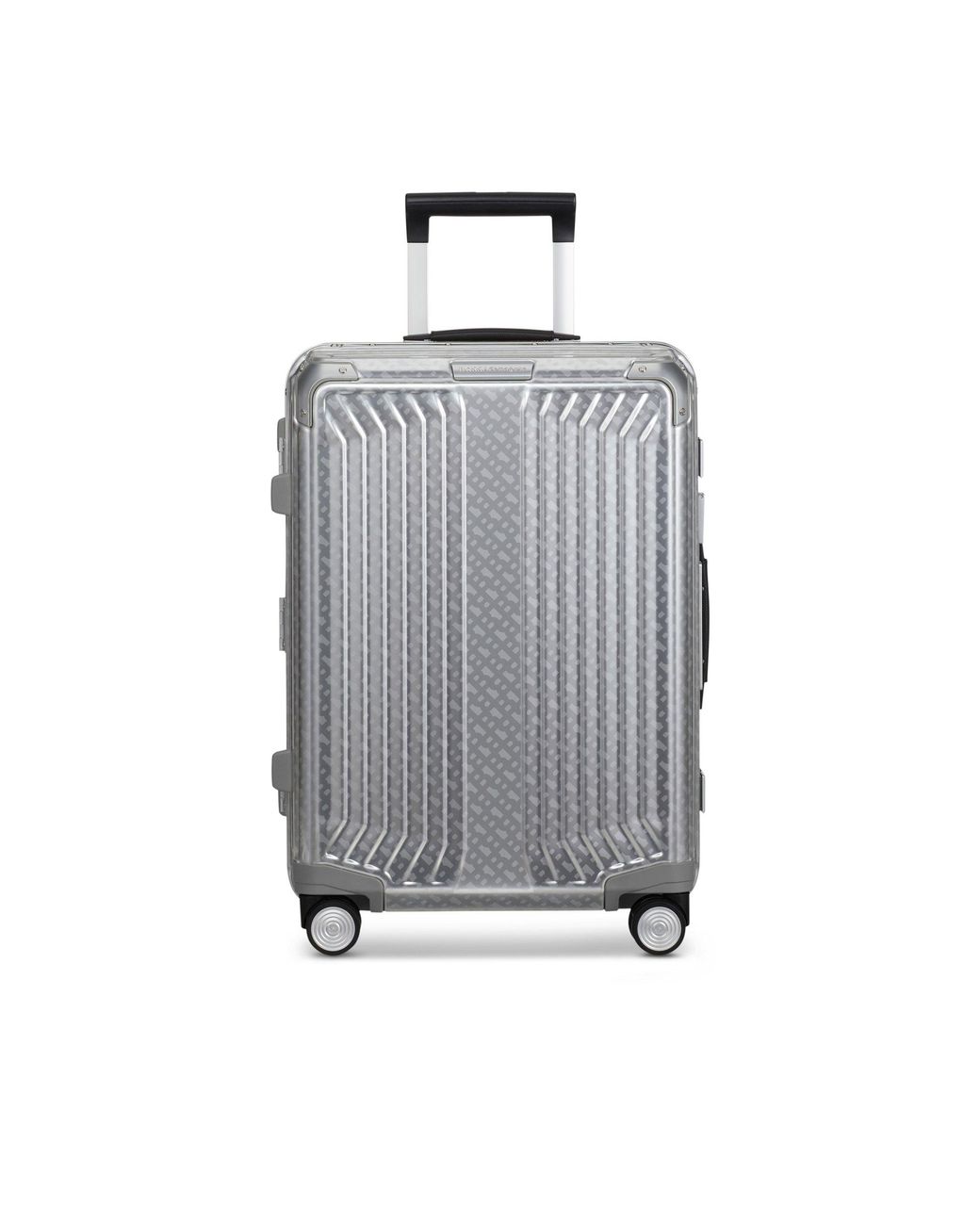 Boss Gray Samsonite-Tone Aluminium Trunk Suitcase 80Cm for men