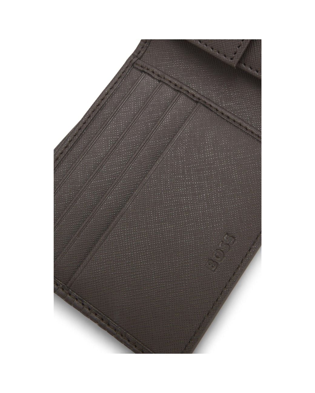 Boss Gray Textured Wallet for men