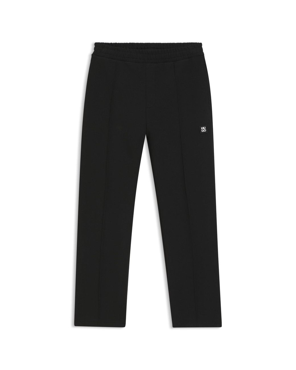 HUGO Black Relaxed-Fit Tracksuit Bottoms for men