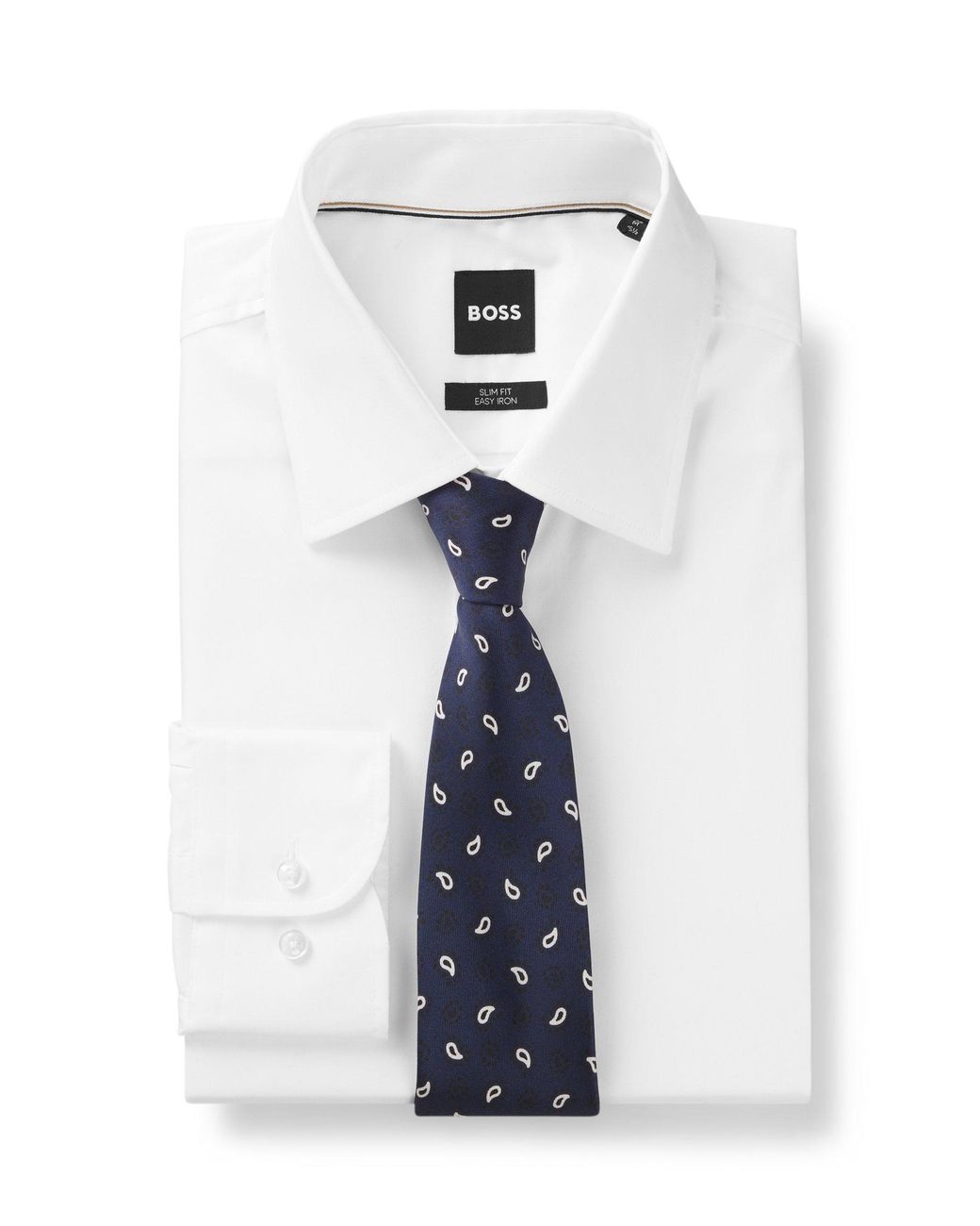 Corbata De Seda Con Estampado Por Toda La Prenda Boss de hombre de color Blue