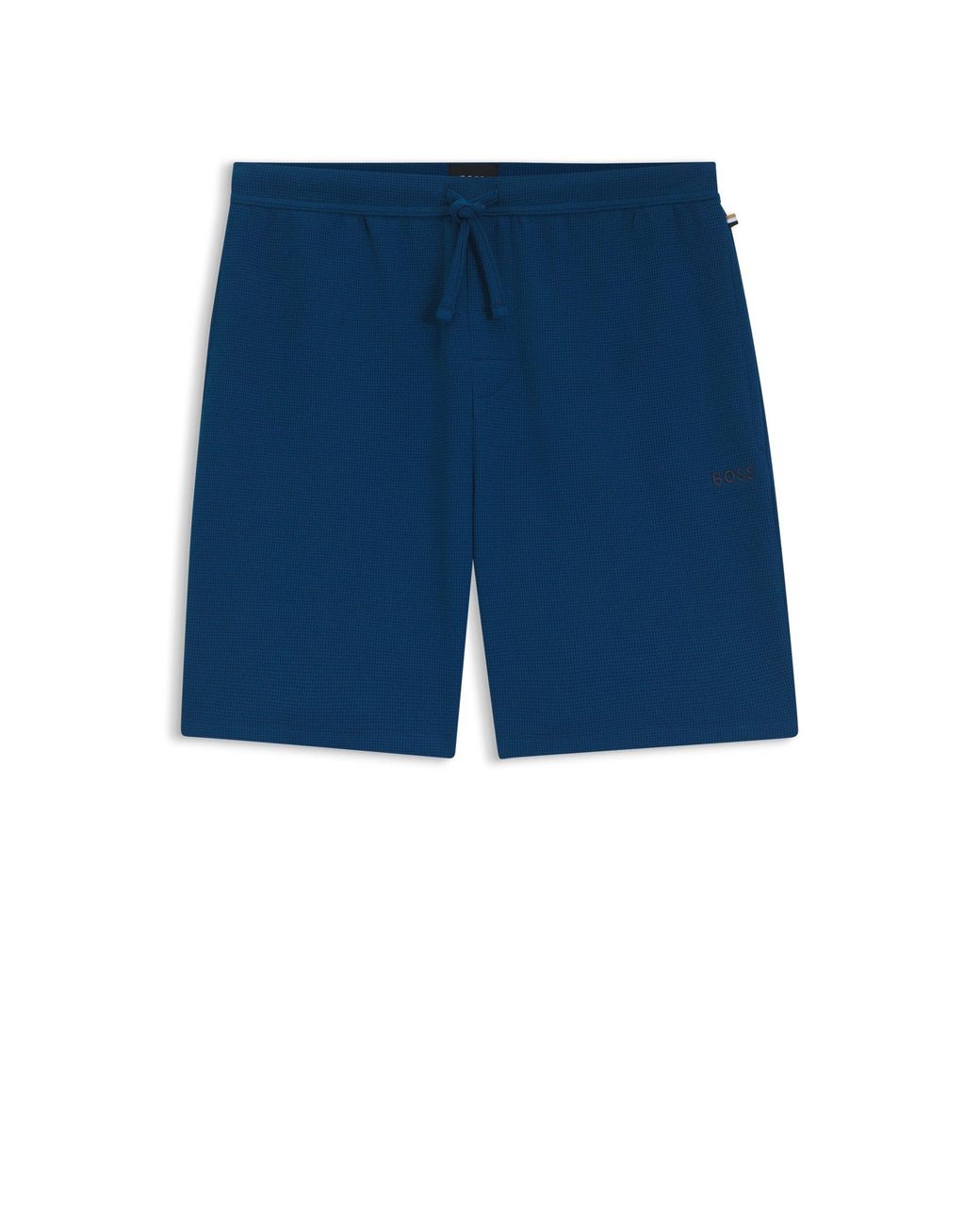 Boss Pyjamashort Met Wafelstructuur in het Blue voor heren