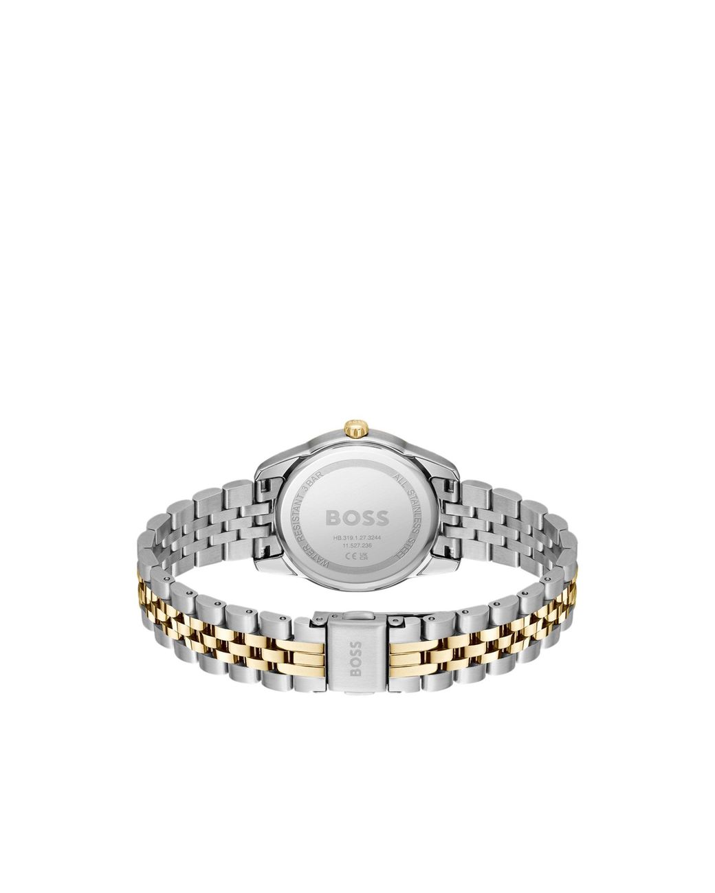 Boss Metallic Dial Watch With Two-Tone Bracelet