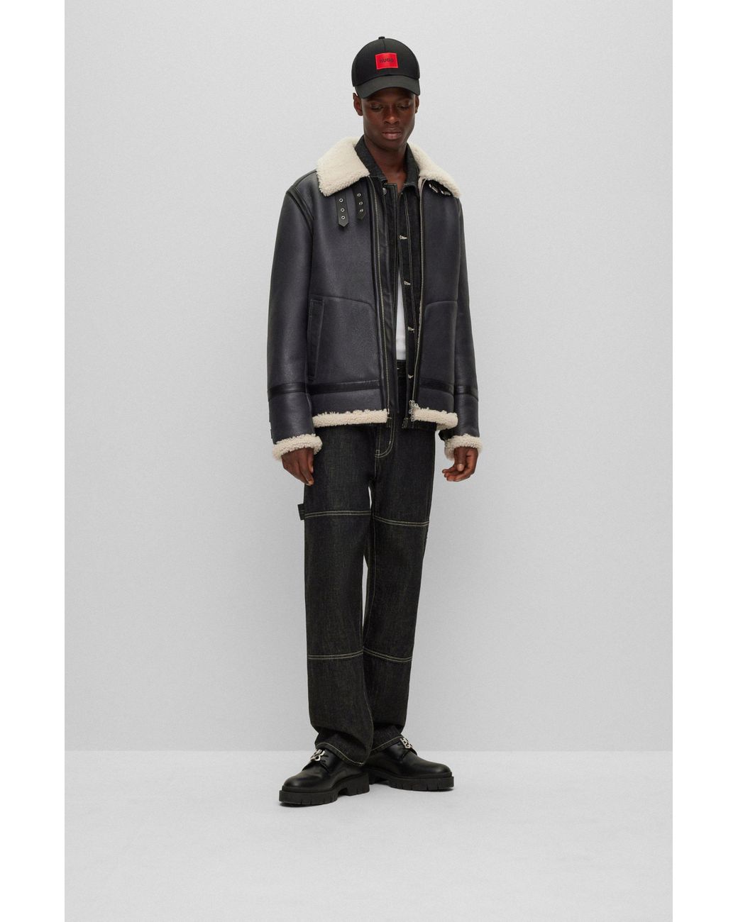 Hugo boss deals sheepskin jacket