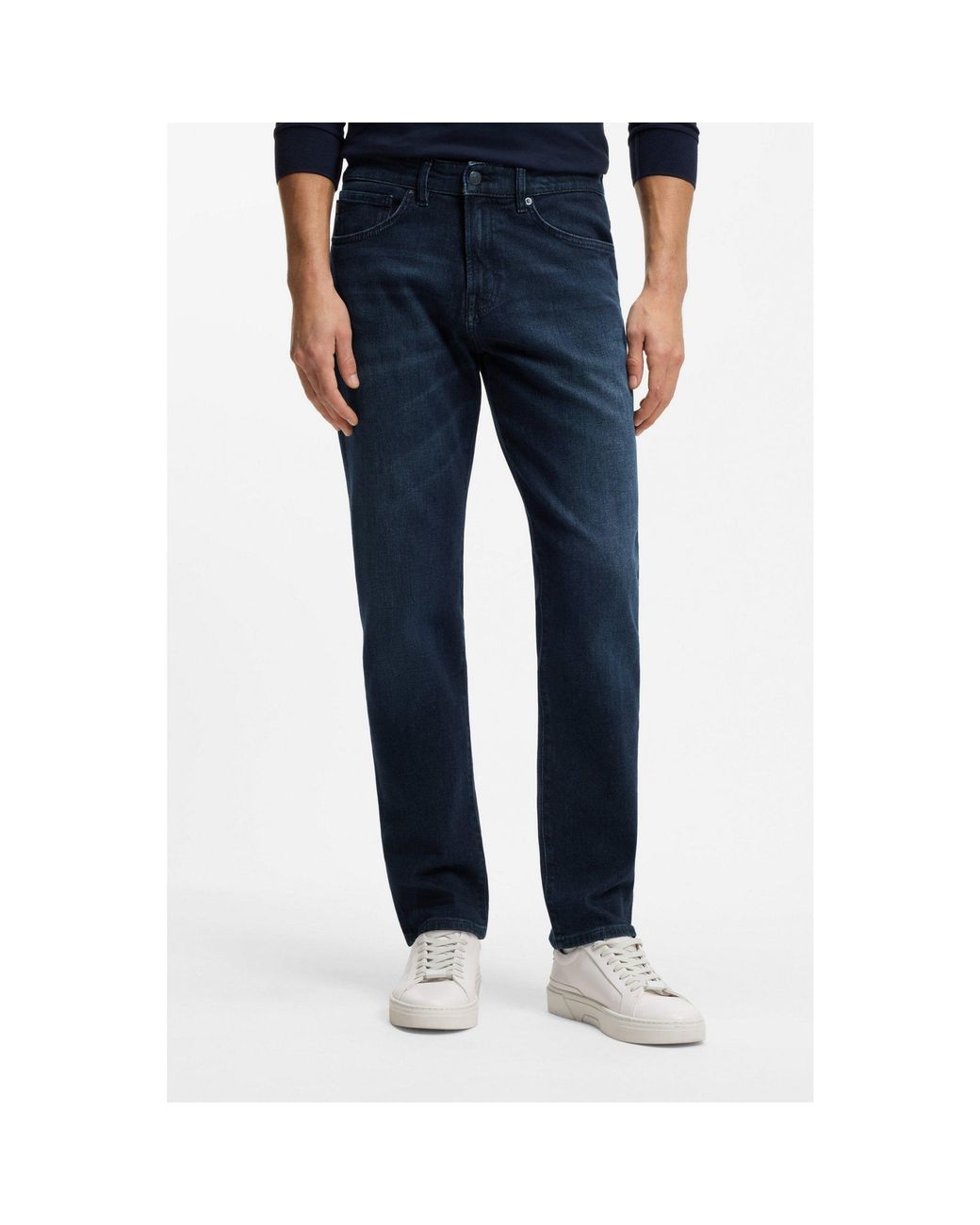 Boss Blue Maine Regular-Fit Jeans for men