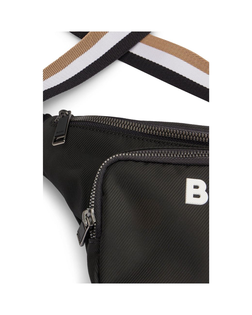 Boss Black Belt Bag for men
