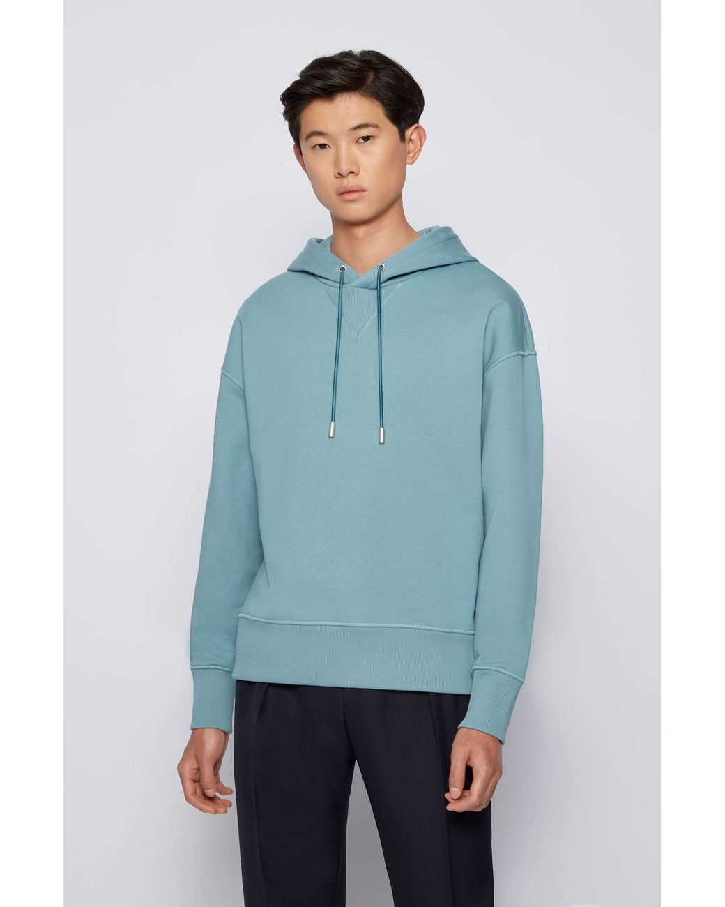 BOSS by Hugo Boss Hooded Sweatshirt In French Terry Cotton With Liquid ...