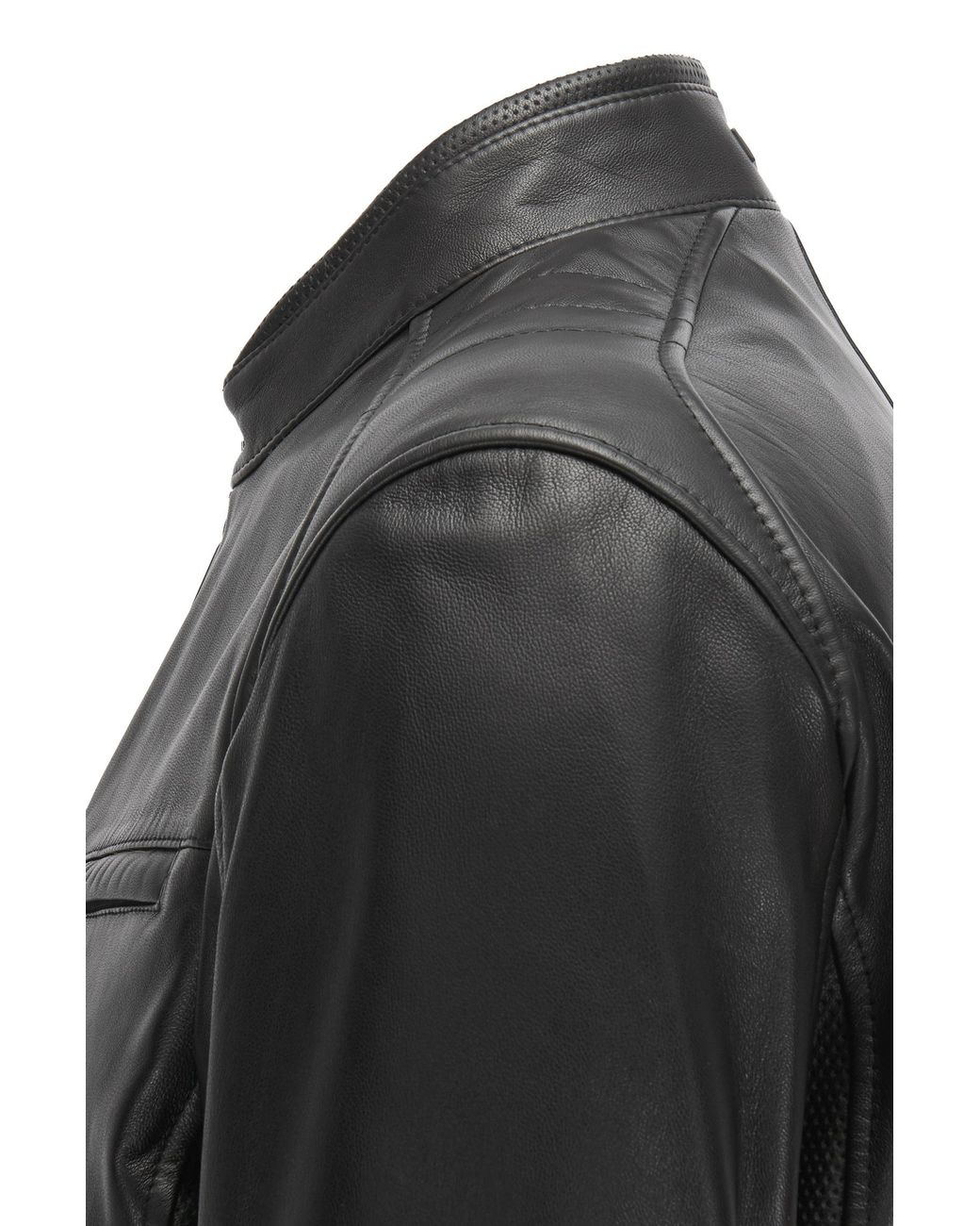 BOSS by HUGO BOSS Regular-fit Mercedes-benz Leather Jacket in Black for Men  | Lyst Canada