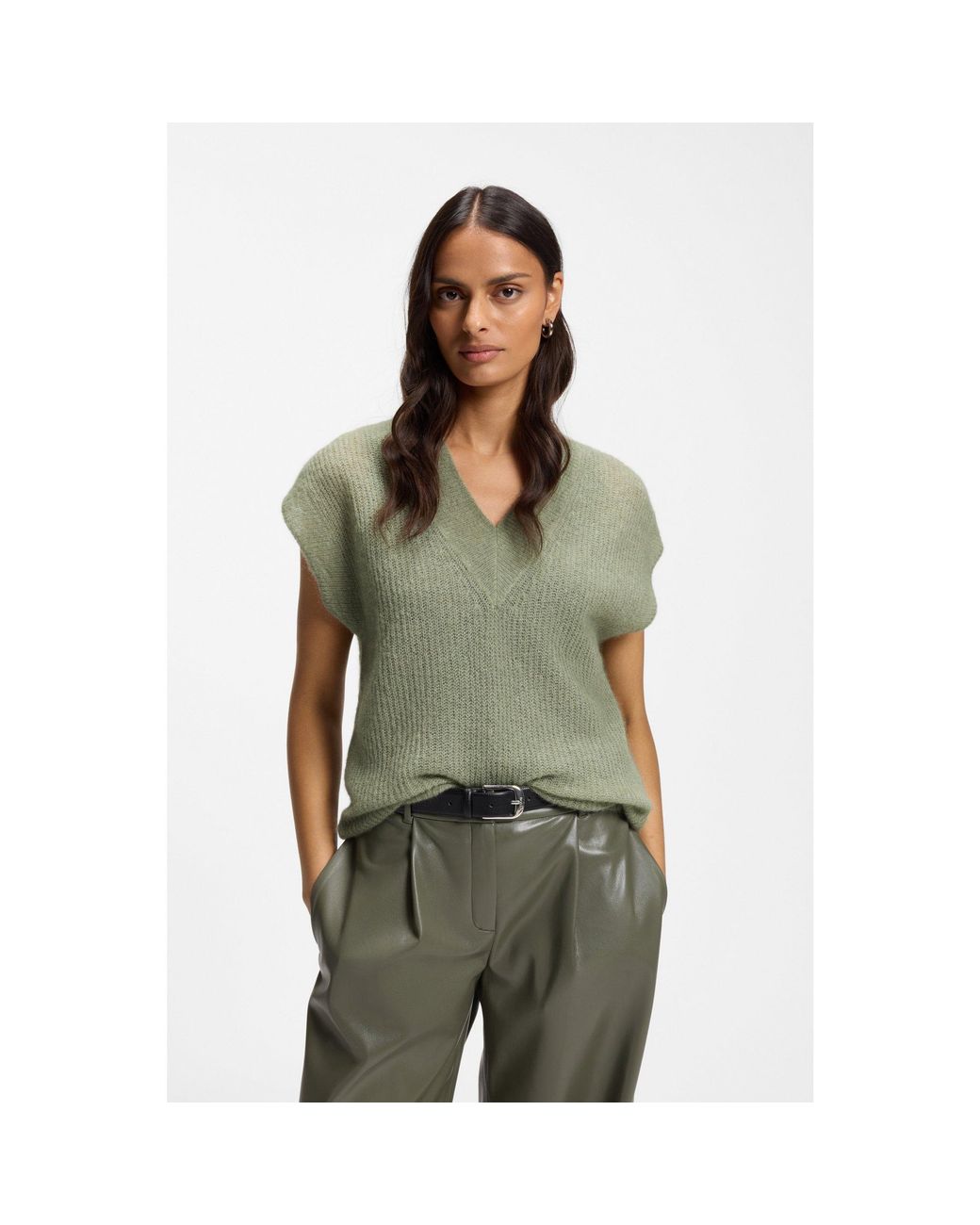 Boss Green V-Neck Top