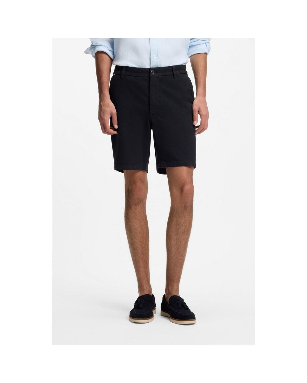 Boss Blue Modern-Fit Shorts for men