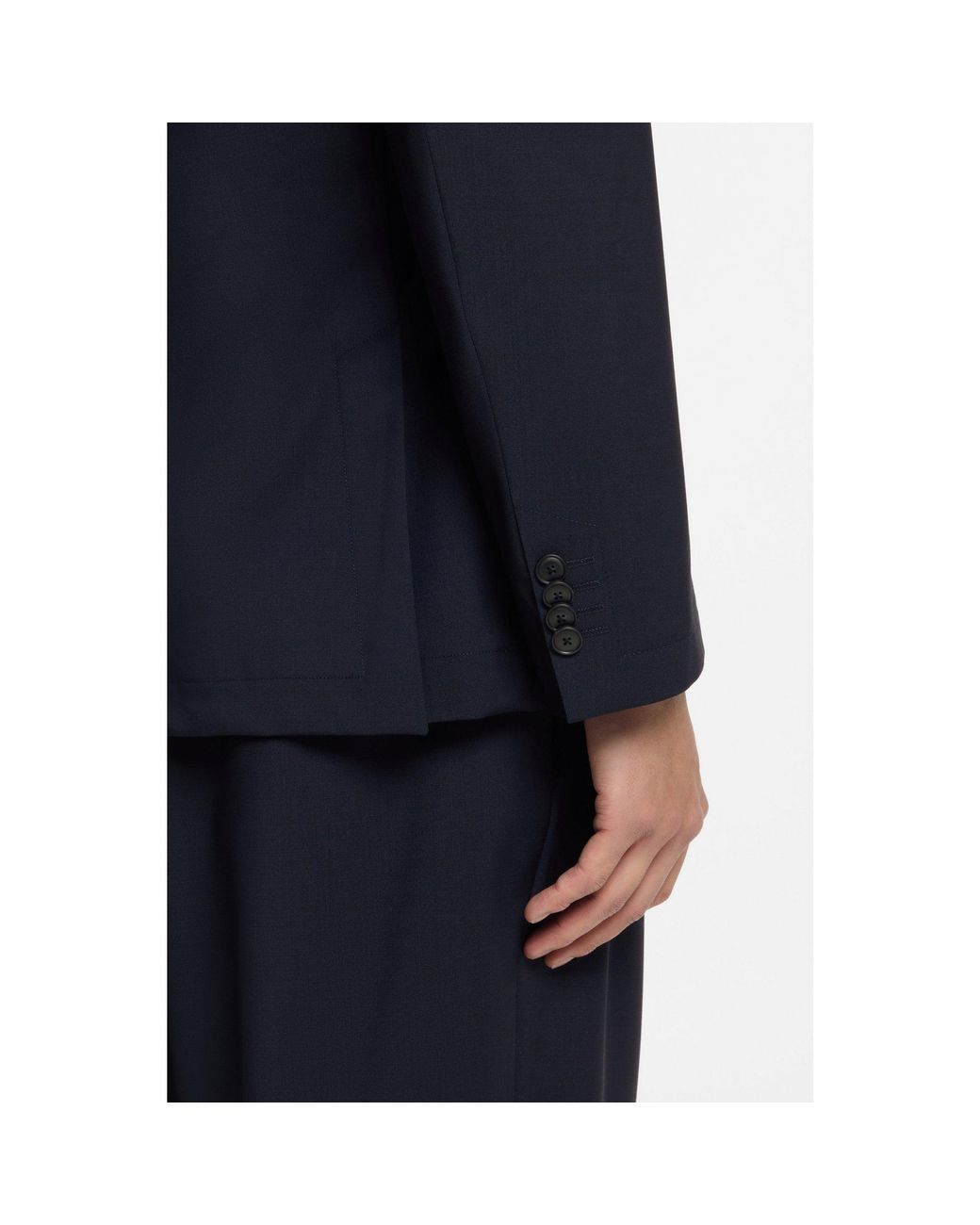 Boss Blue Slim-Fit Suit Jacket for men