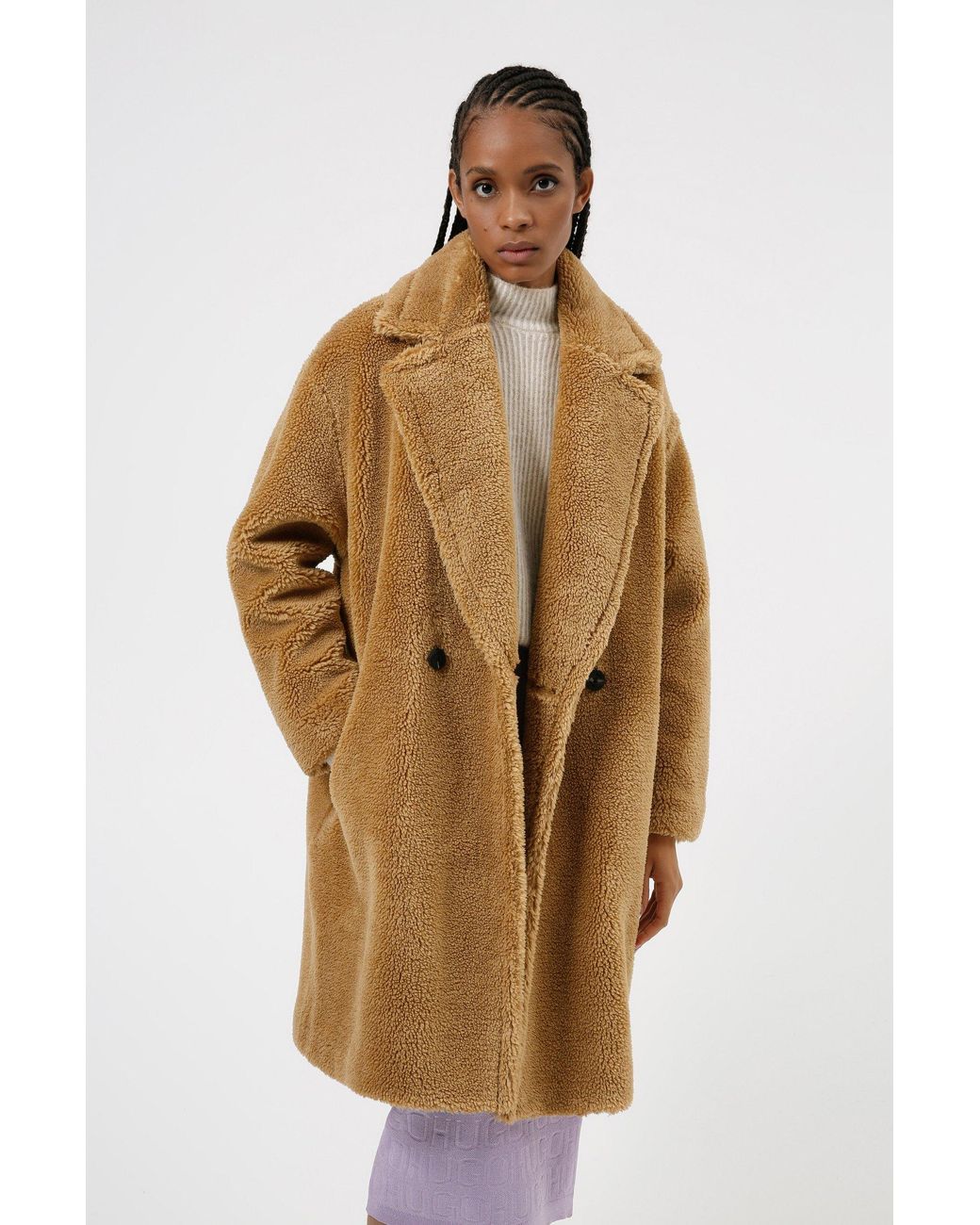 bardot teddy coat