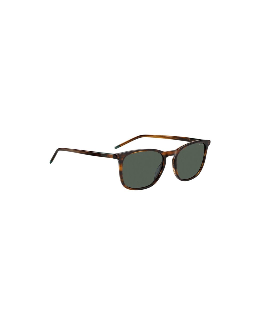 HUGO Green Horn Sunglasses With Logo Details for men