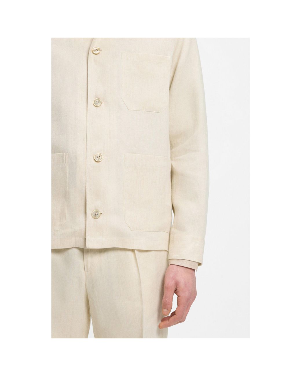 Boss Natural Relaxed-Fit Overshirt for men