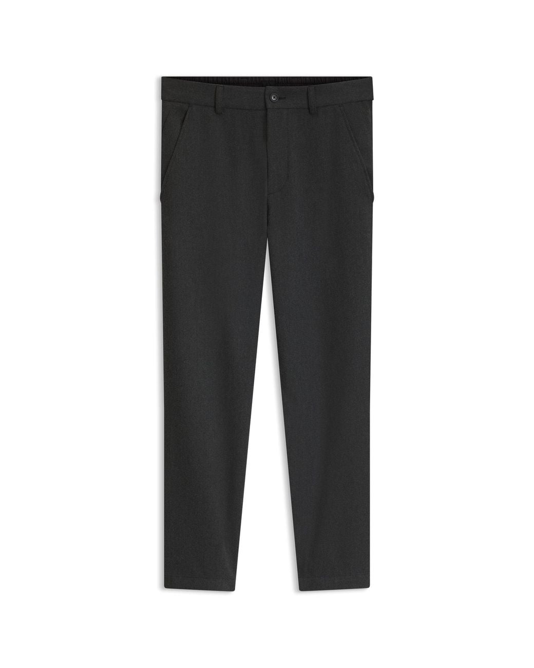 Boss Gray Tapered-Fit Trousers for men
