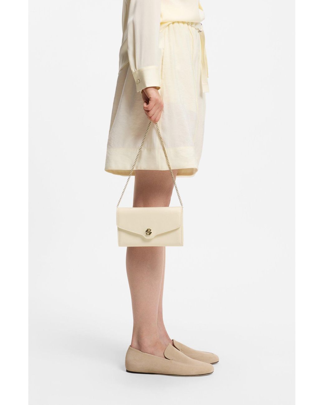 Borsa Clutch di Boss in Natural