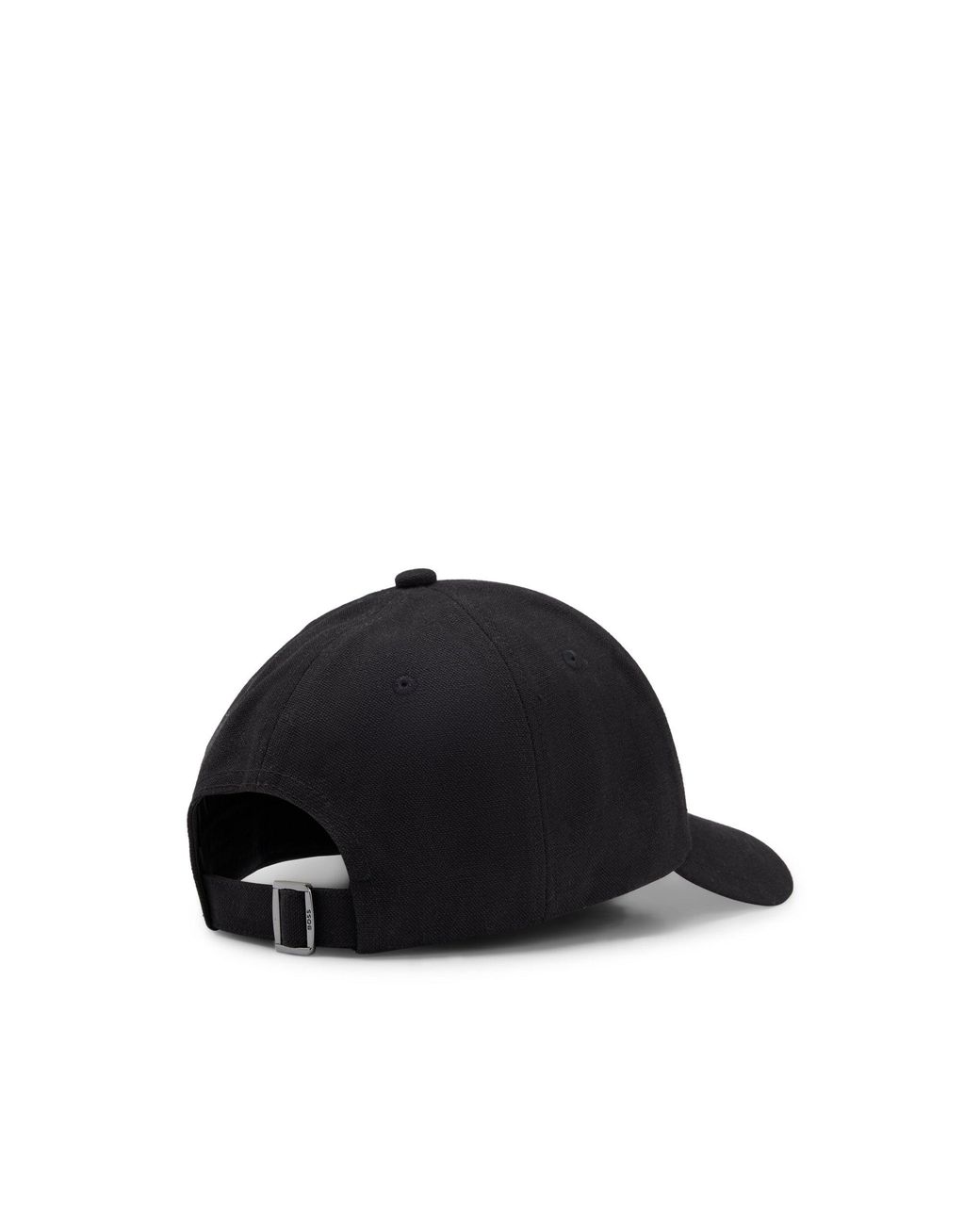 Boss Black Cotton-Canvas Cap With Double B Monogram Badge for men