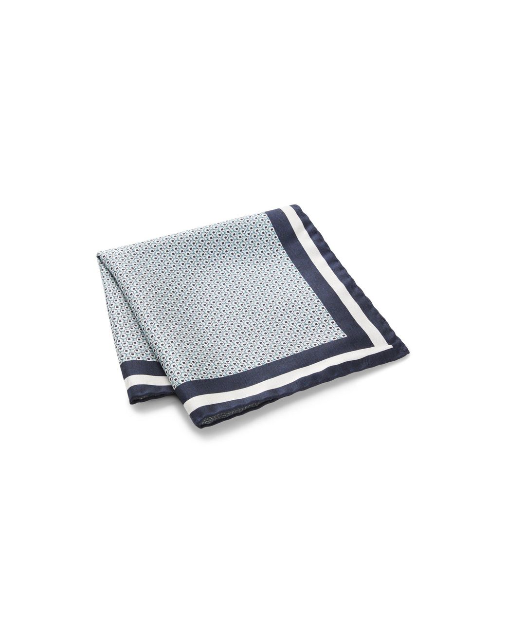 Boss Blue Hand-Made Pocket Square for men