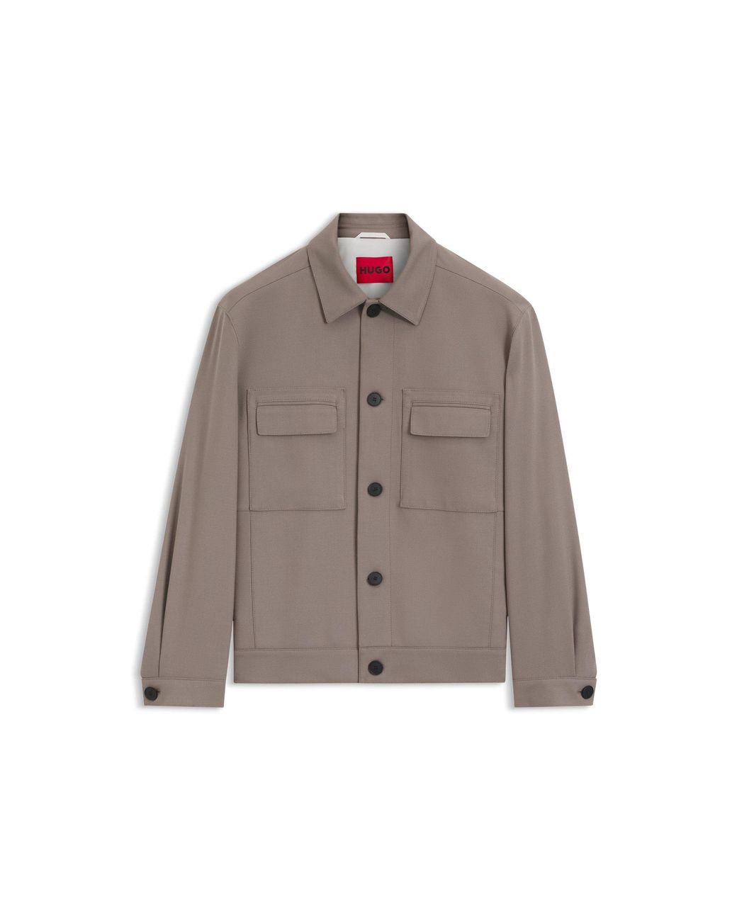 HUGO Brown Modern-Fit Jacket for men