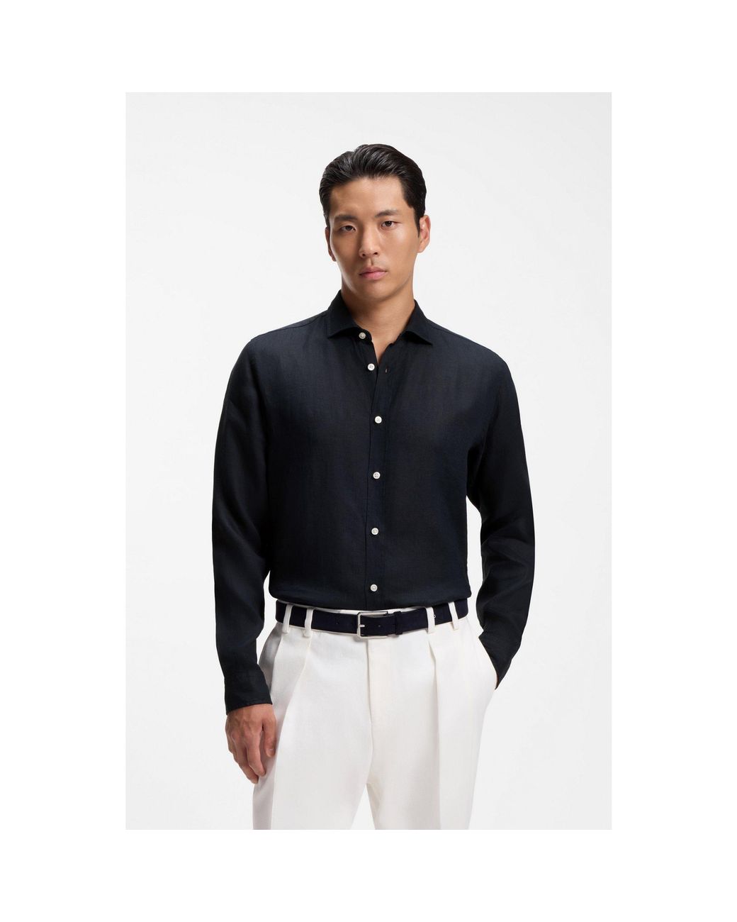 Boss Blue Regular-Fit Shirt for men