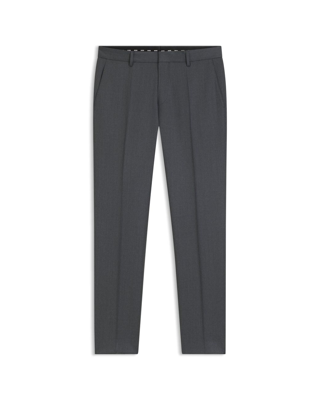 Boss Gray One Slim-Fit Trousers for men