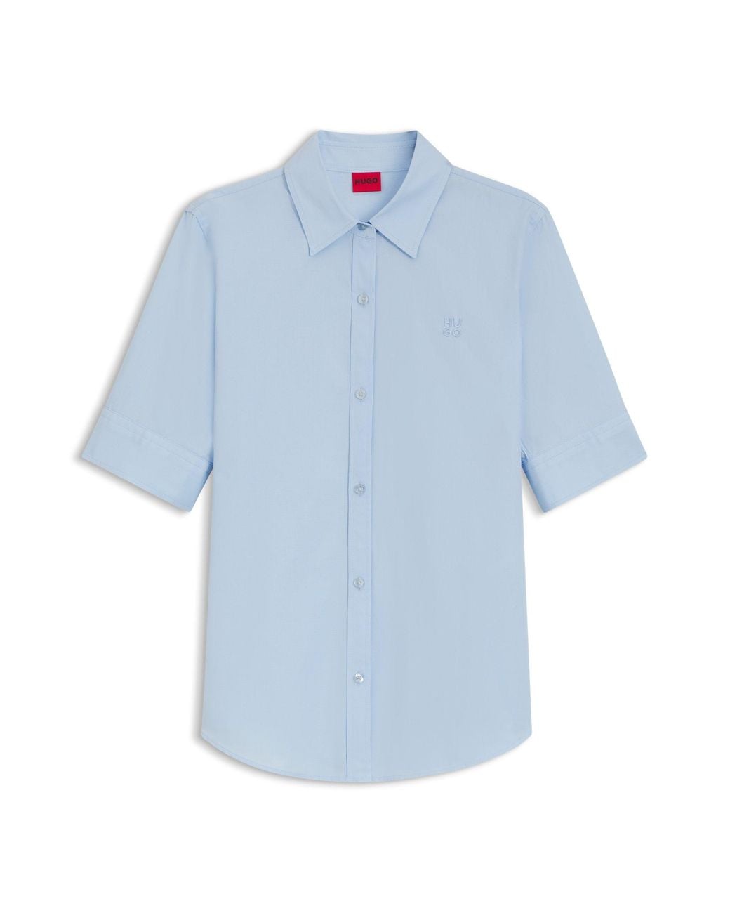 Camicetta Regular Fit di HUGO in Blue