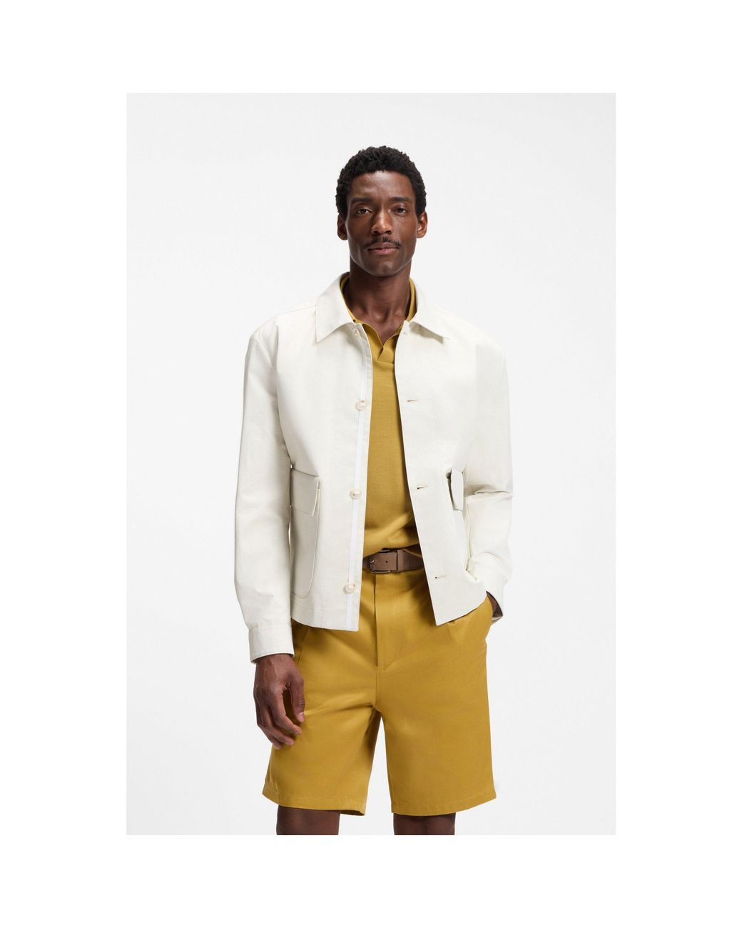 Boss Natural Relaxed-Fit Jacket for men