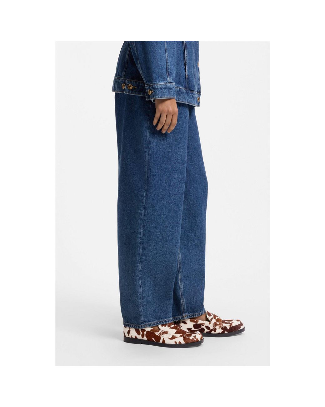 HUGO Brown Semi-Squared Loafers With Tonal Hardware
