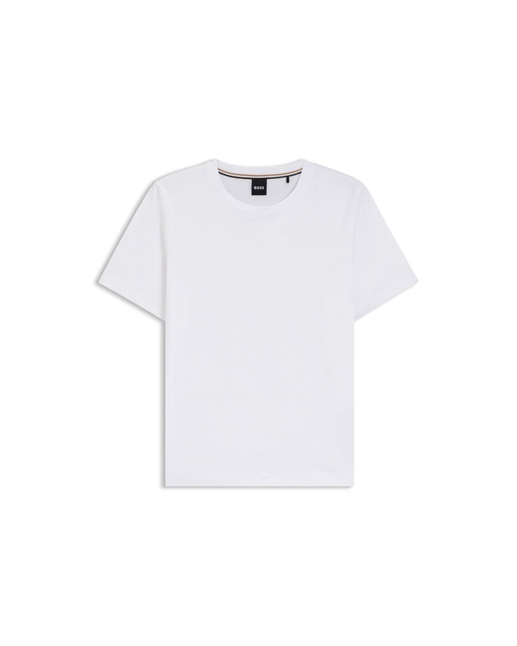 Boss White Relaxed-Fit T-Shirt