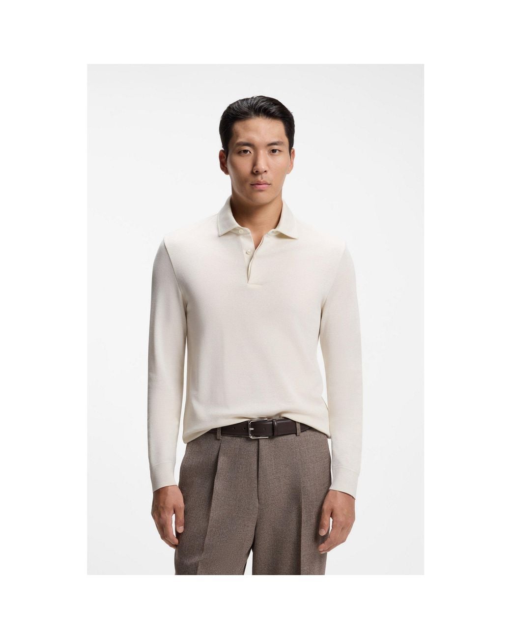 Boss Natural Regular-Fit Polo Shirt for men