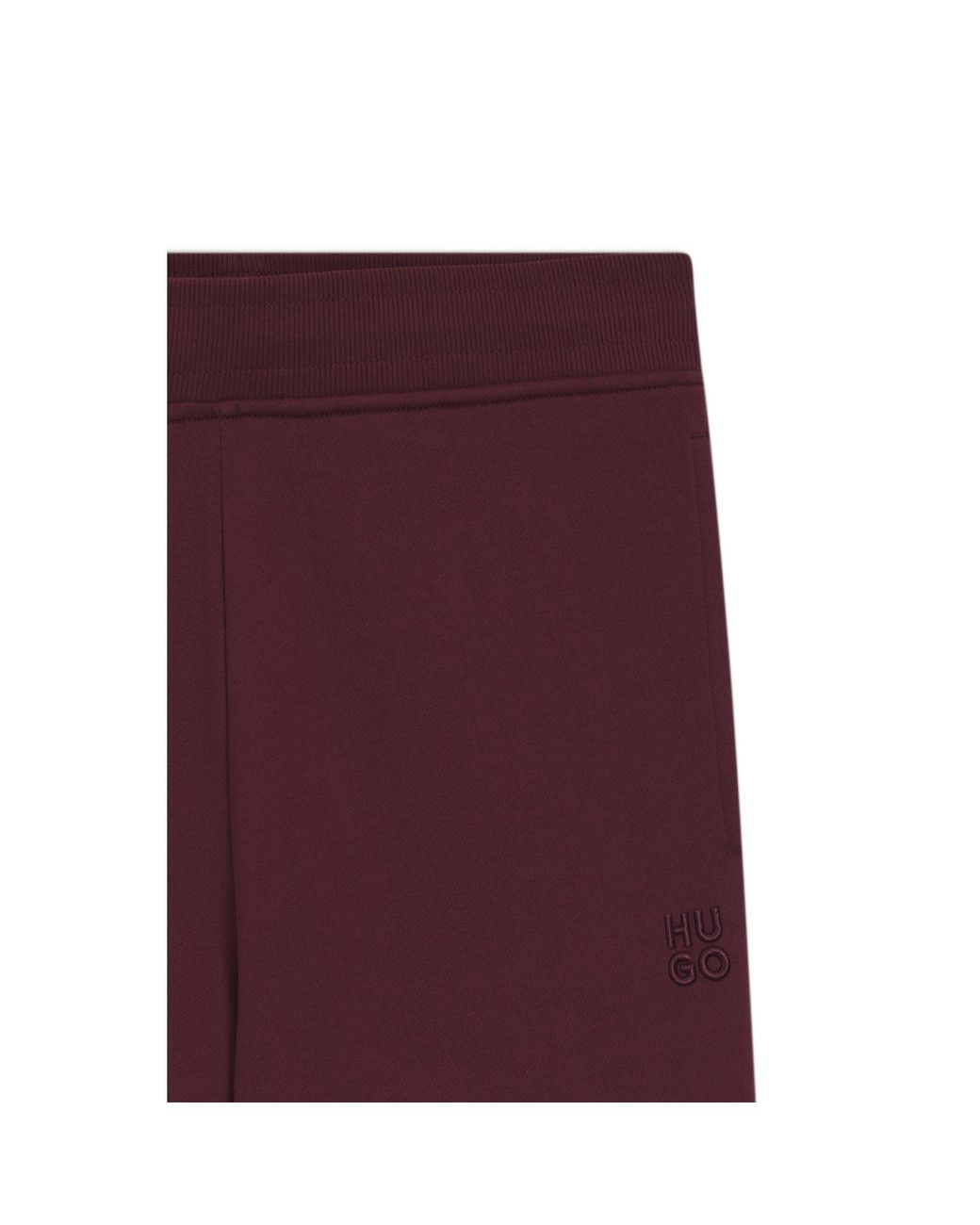 HUGO Cotton-Terry Tracksuit Bottoms With Embroidered Logo