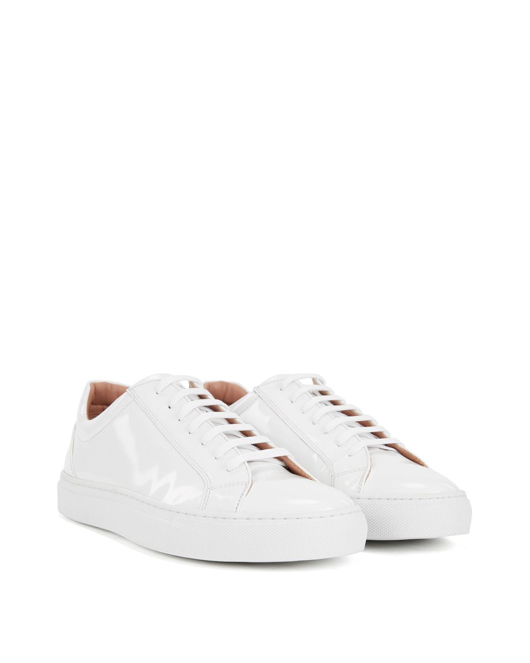 BOSS by HUGO BOSS Leather Sneaker | Kate Low Cut C in White | Lyst